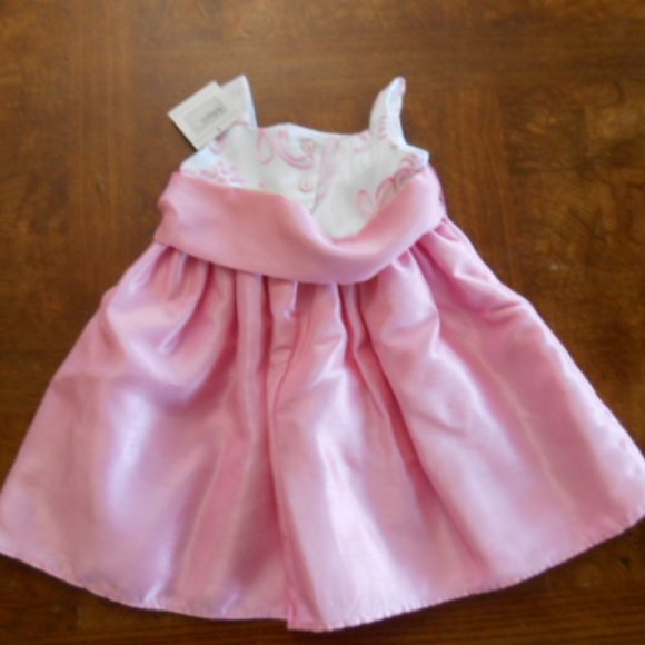 Marc & Maddie Girls Pink Formal Dress, Birthday Dress, Flower Girl Dress - Picture 3 of 11